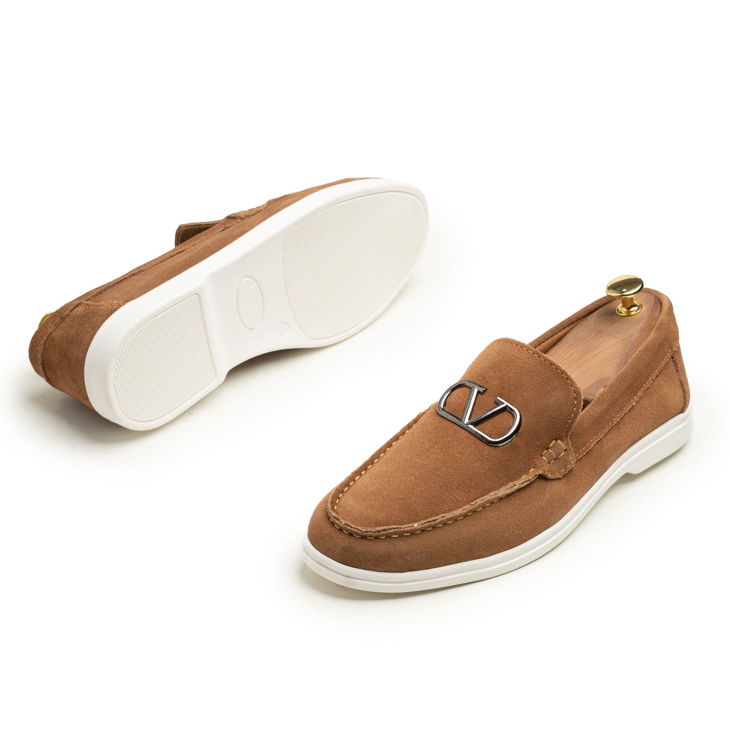 Mustard Suede Leather Loafer - PS02