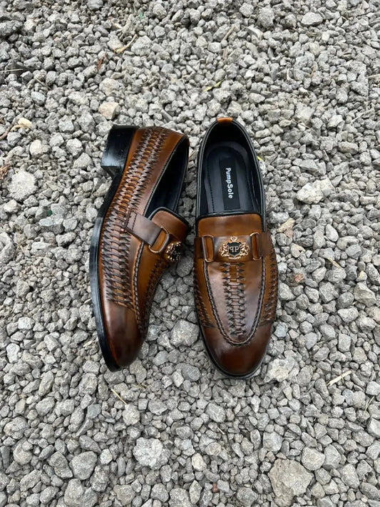 Royal Cherry Woven Loafer – Signature Edition