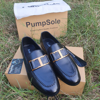 Handmade Pure Leather Loafer | T-Buckle