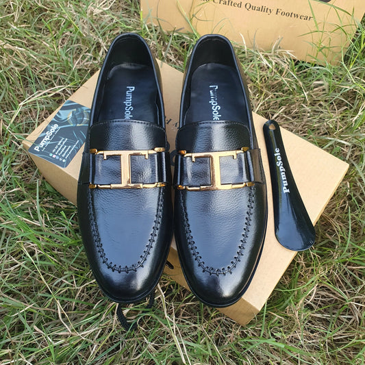 Handmade Pure Leather Loafer | T-Buckle