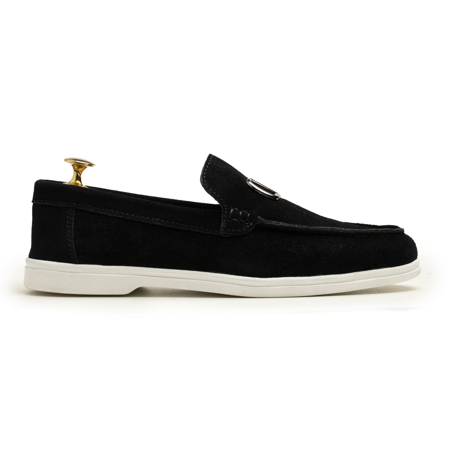 Black Suede Leather Loafer - PS01