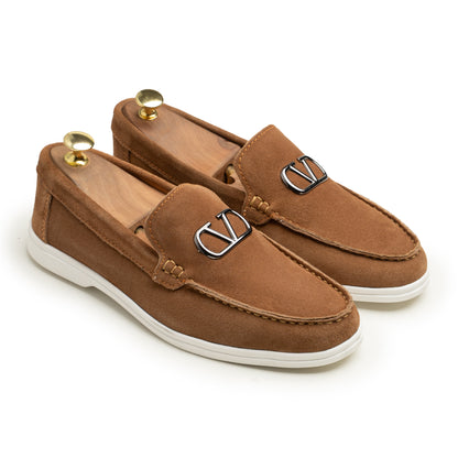 Mustard Suede Leather Loafer - PS02