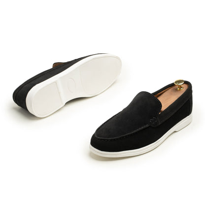 Black Suede Leather Loafer - PS03