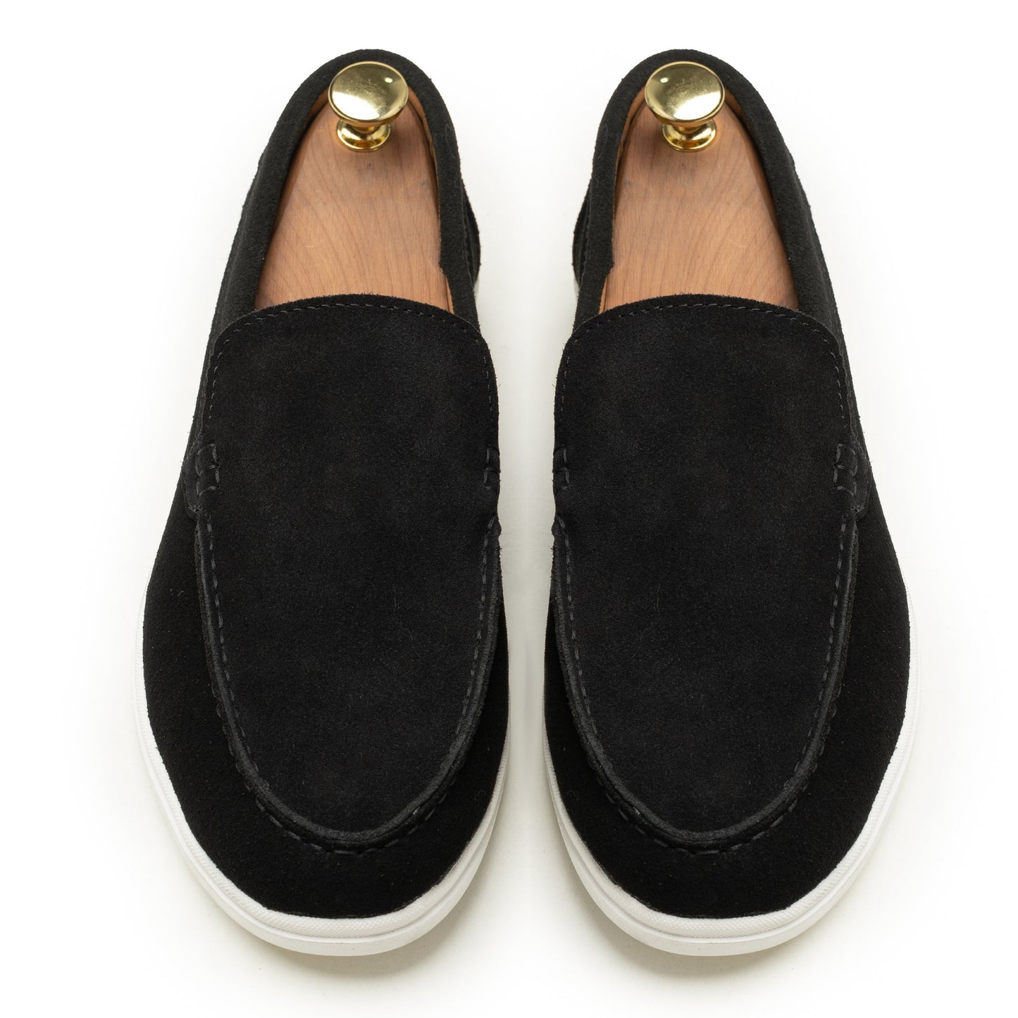 Black Suede Leather Loafer - PS03
