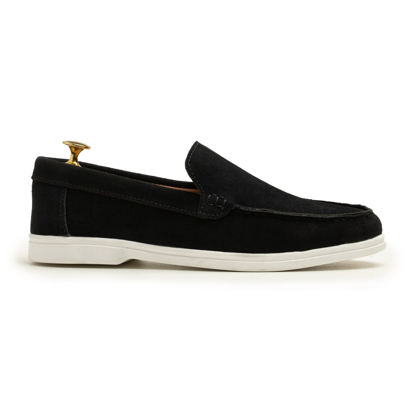 Black Suede Leather Loafer - PS03