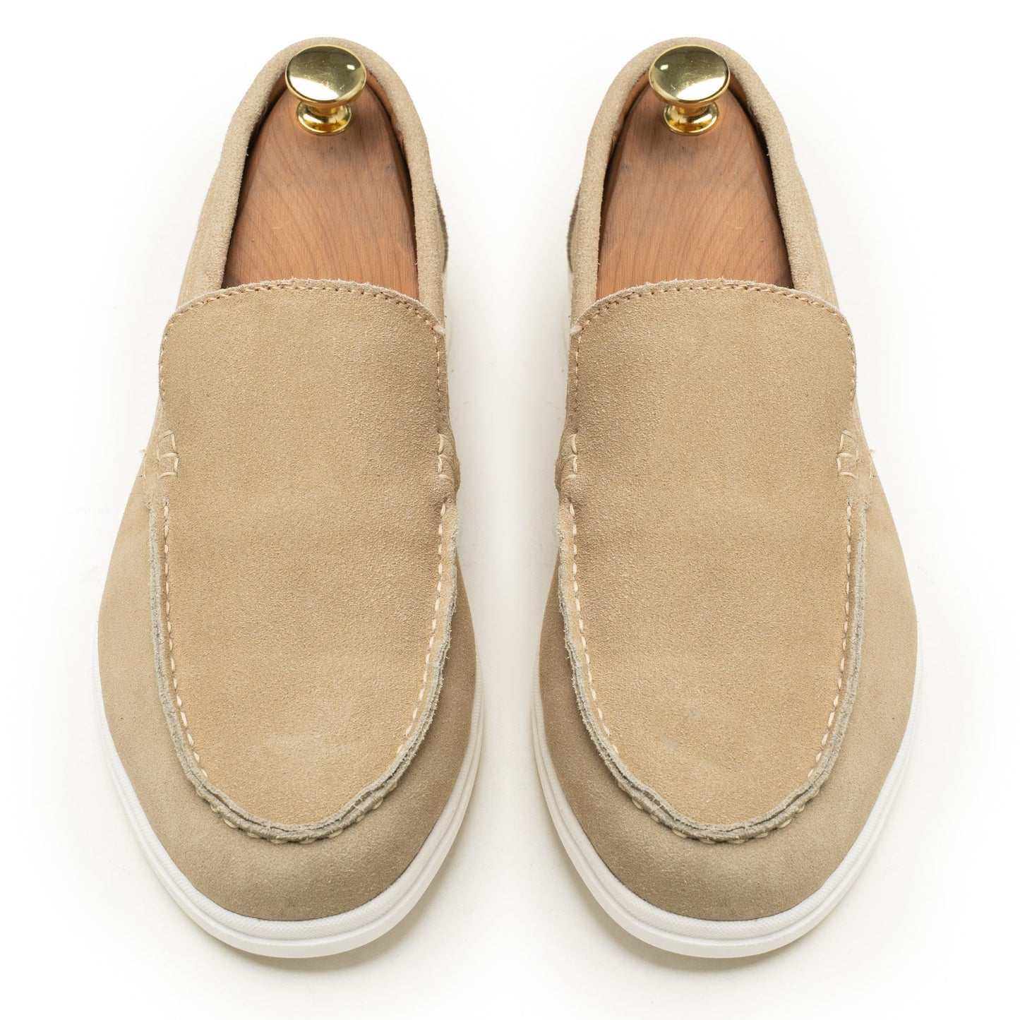 Beige Suede Leather Loafer - PS05