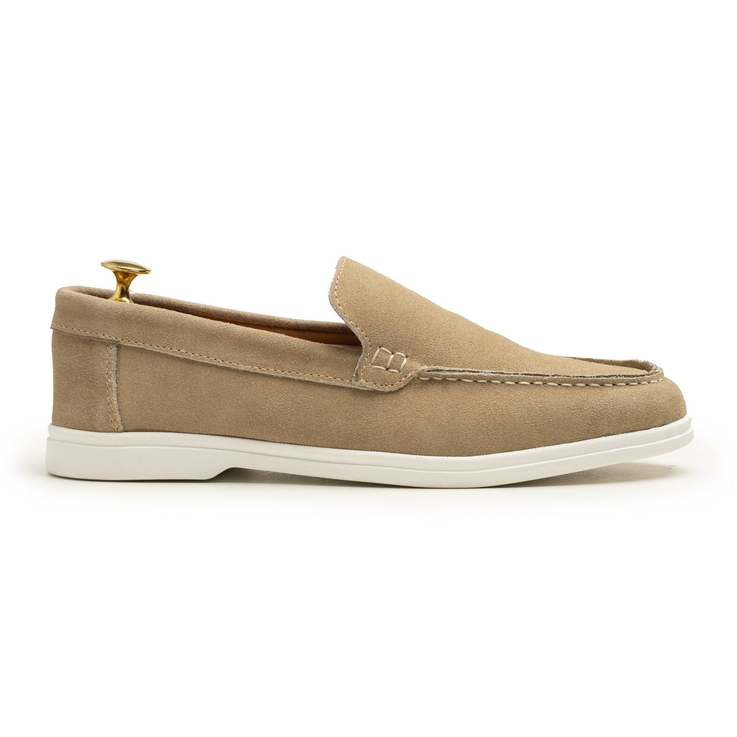 Beige Suede Leather Loafer - PS05