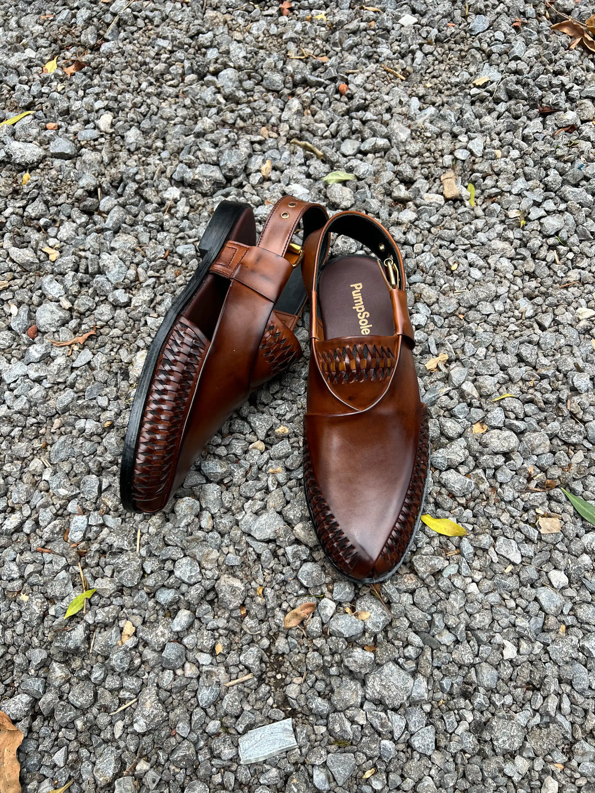 Classic Brown Peshawari Chappal – Handcrafted Elegance