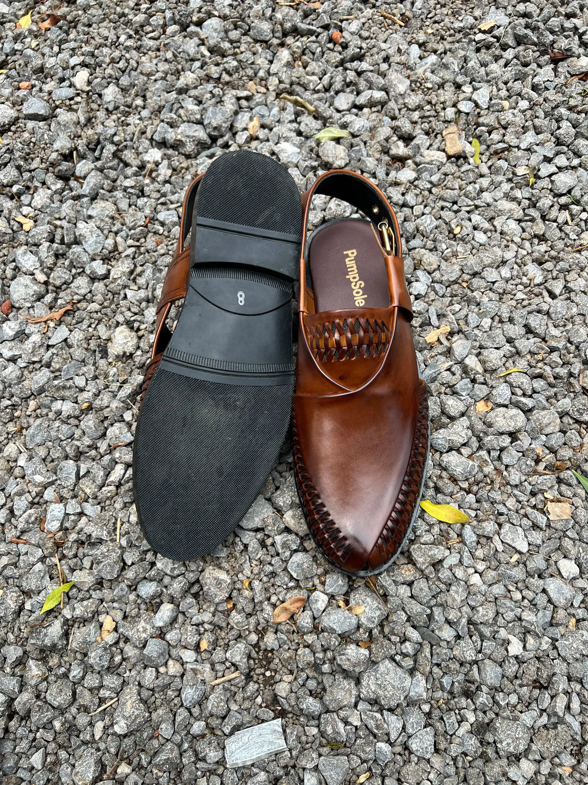 Classic Brown Peshawari Chappal – Handcrafted Elegance