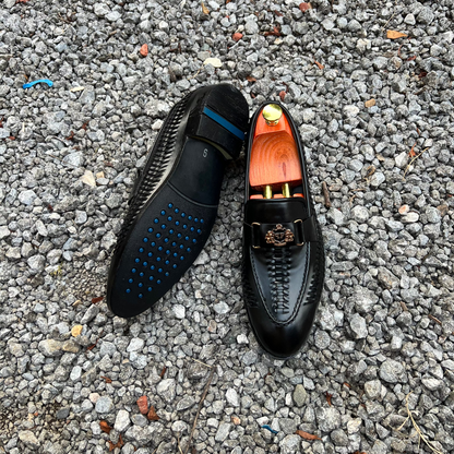 Black Royal Cherry Woven Loafer – Signature Edition