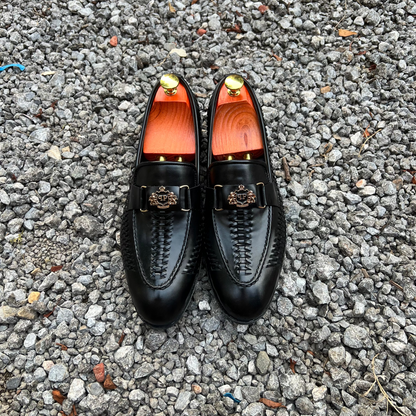 Black Royal Cherry Woven Loafer – Signature Edition