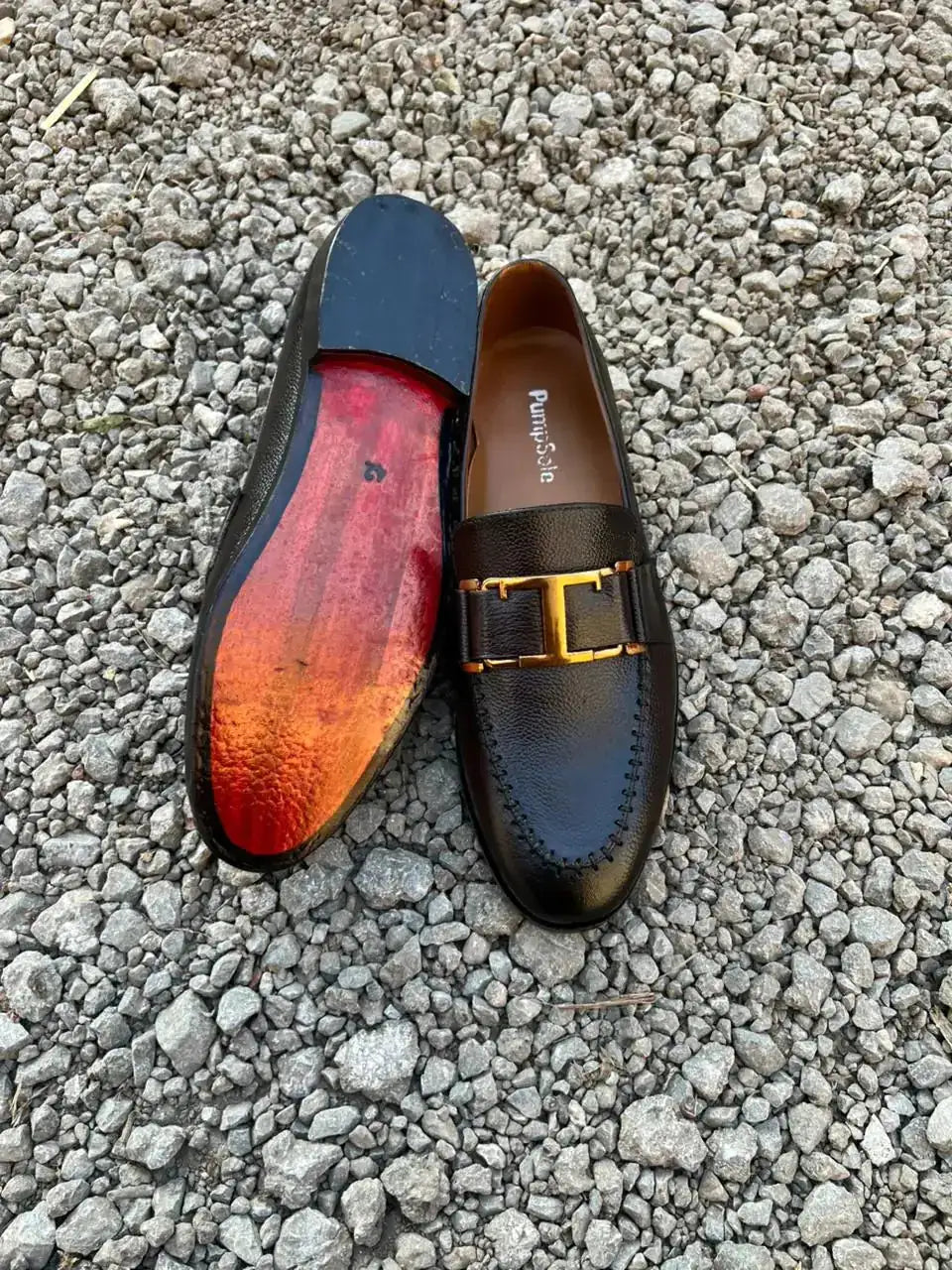 Brown T-Buckle Loafer – Full Leather Luxury Edition