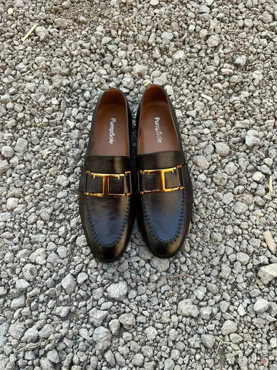 Brown T-Buckle Loafer – Full Leather Luxury Edition