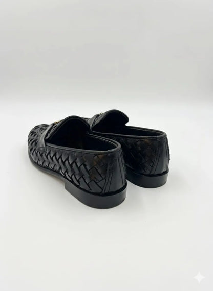 Handmade Black Braided Pattern | Bee Buckle